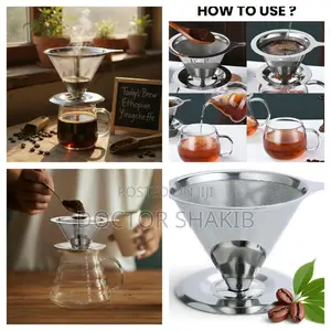 Reusable Stainless Steel Pour-Over Coffee Filter