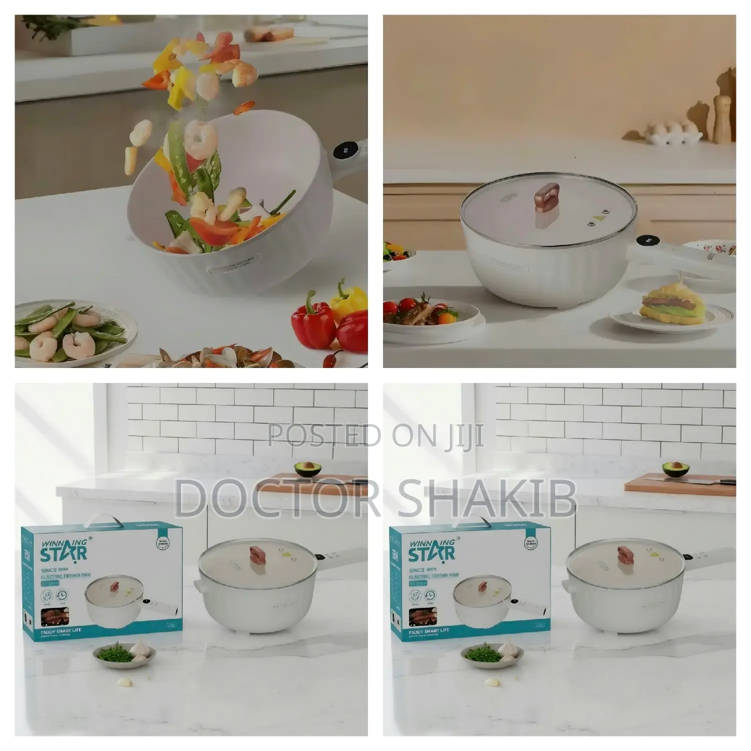 Winning Star 4-Liter Multifunctional Electric Frying Pan and Hot Pot