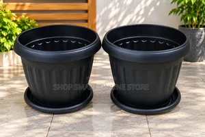 2Pcs Plastic Flower Pots Plastic Flower Pots