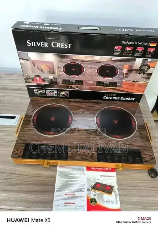 Double Plate Induction Cooker Sliver Crest Brand