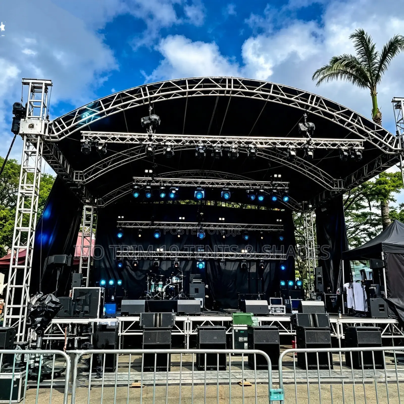 Arch-Roof Galvanized Truss Stage