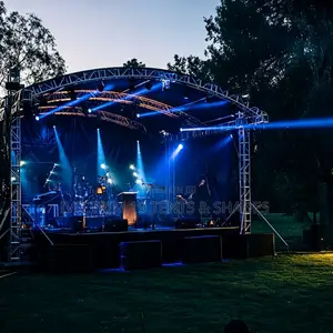 Curved Arch-Truss Roof Stage