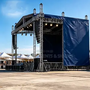 Heavy-Duty Galvanized Box-Truss Festival Stage Rig