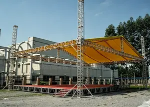 Open-Sided Pitched Box-Truss Stage