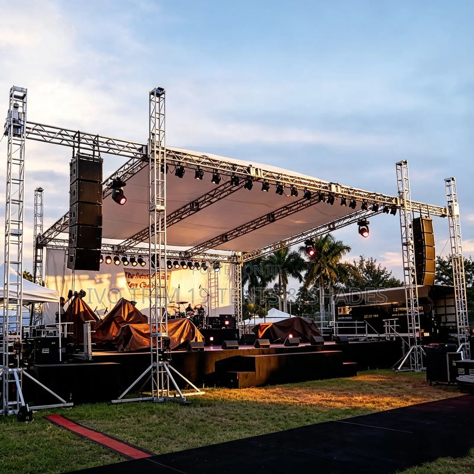 Pitched Box-Truss Roof Stage