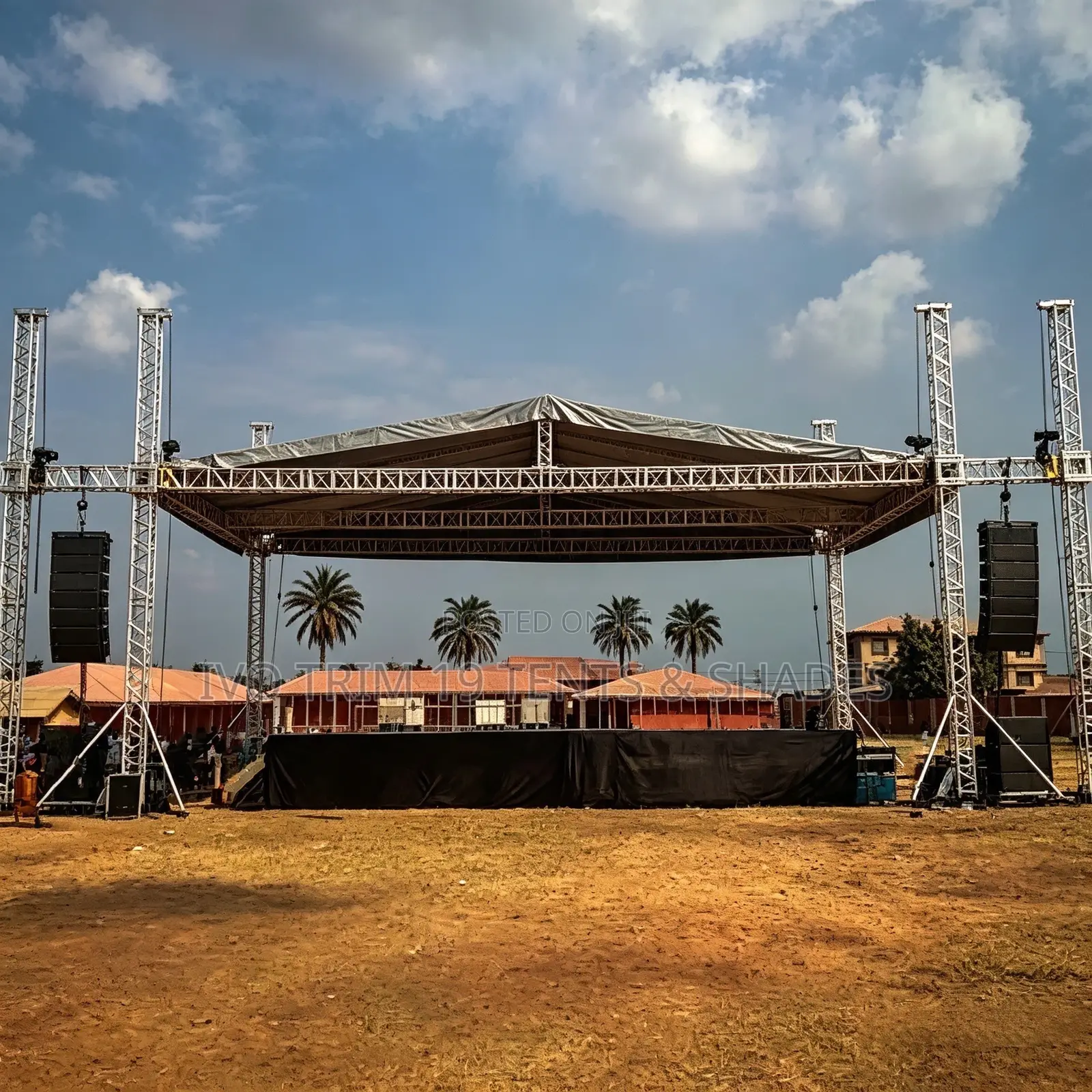 An Elevated Modular Galvanized Stage