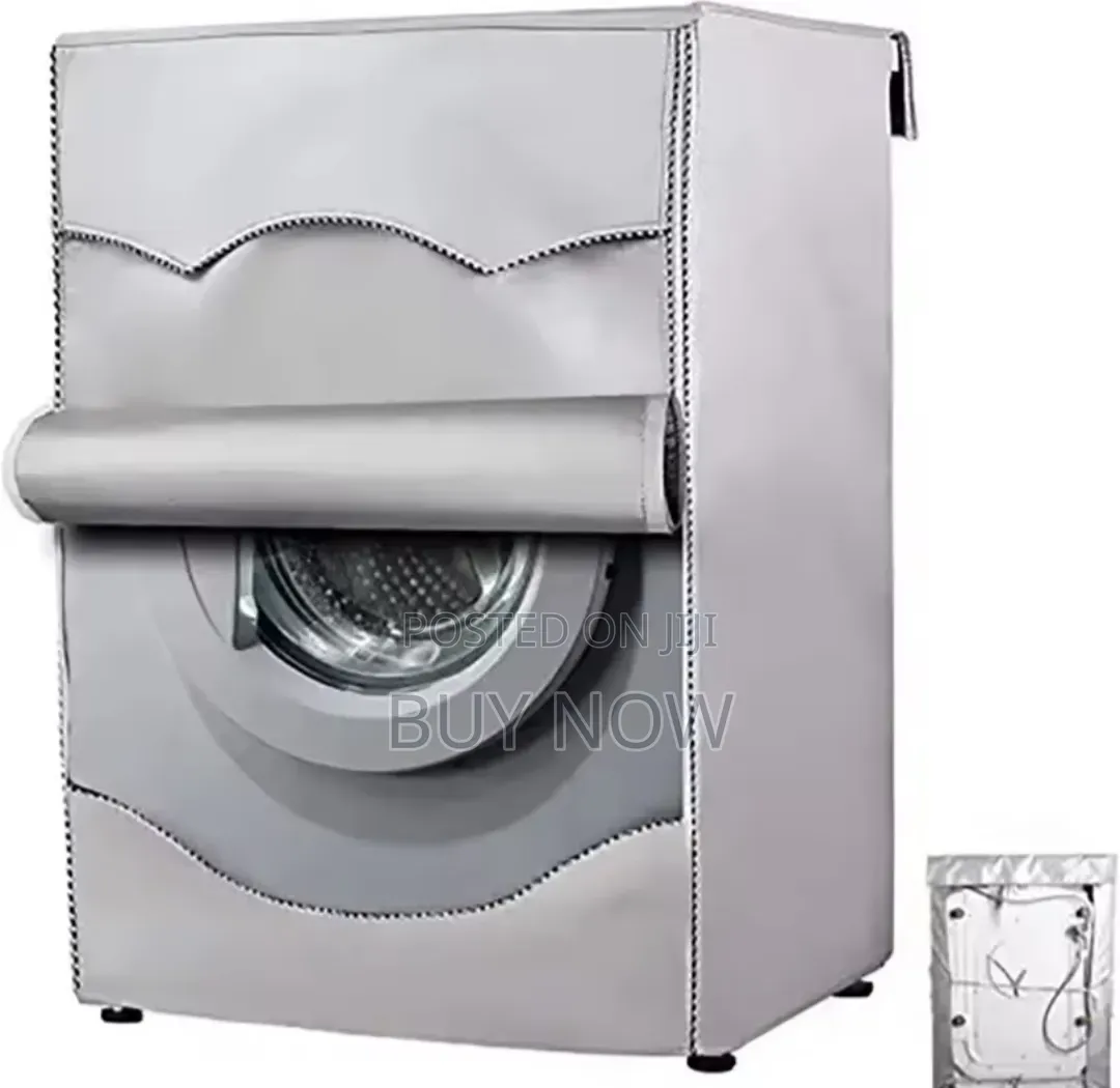 Silver Washing Machine Cover