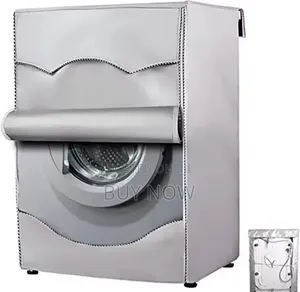 Silver Washing Machine Cover