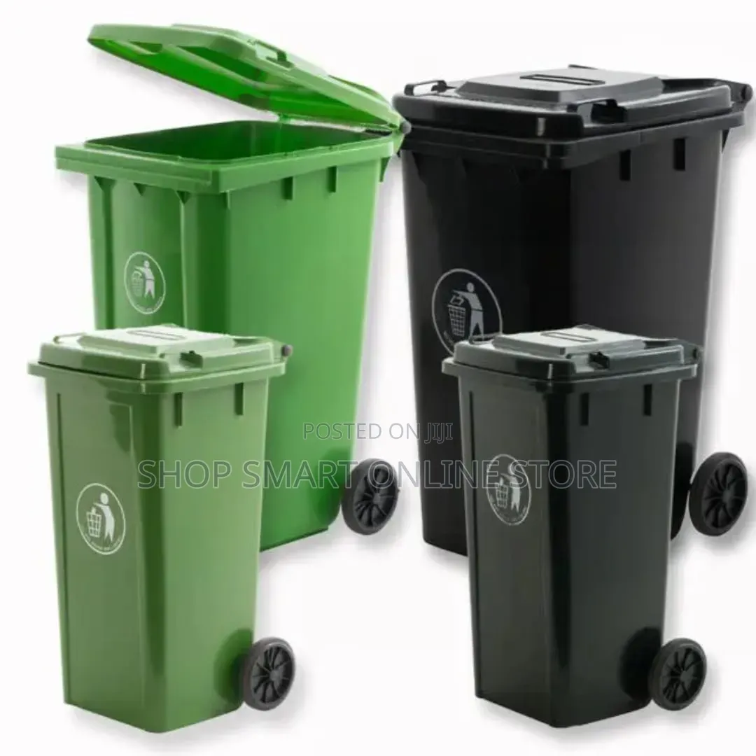 4Pcs Combo Set 120ltrs Plastic Dust Bins Plastic Dust Bins