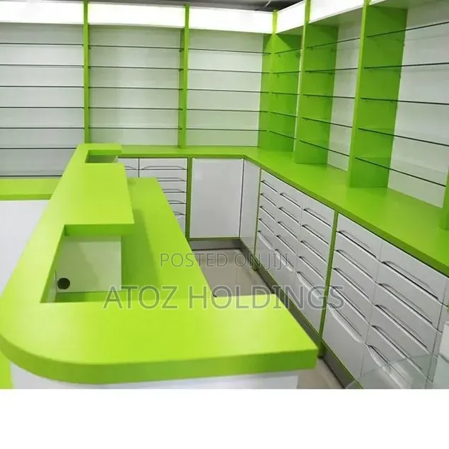 Shop Fittings for Pharmacies, Clinics,Cosmetics Stores and Supermarket