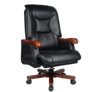Adjustable Genuine LeatherExecutive Office Chair Office Chair