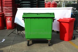 Green 660ltrs Large Plastic Dust Bins Plastic Dust Bins