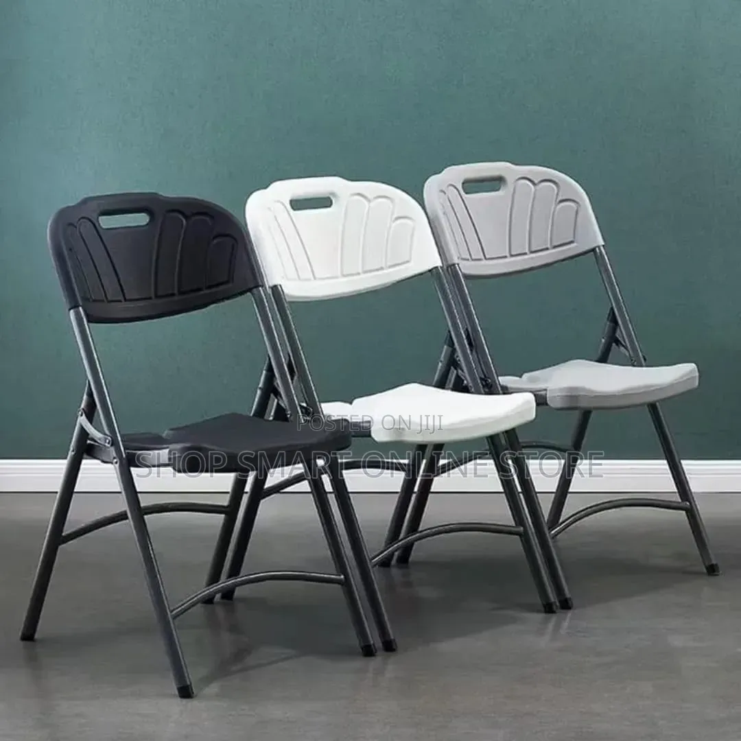 1Pcs Camping, Parties, Garden Folding Plastic Chairs Plastic Chairs