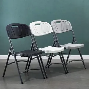 1Pcs Camping, Parties, Garden Folding Plastic Chairs Plastic Chairs