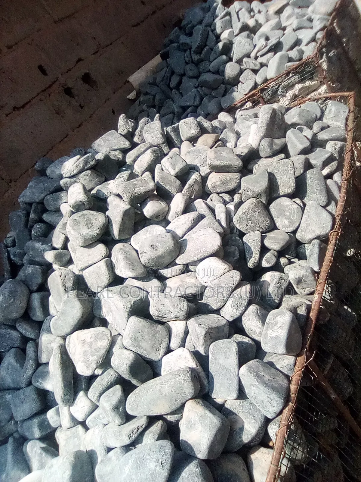 Pebbles and Gravel in Different Colors