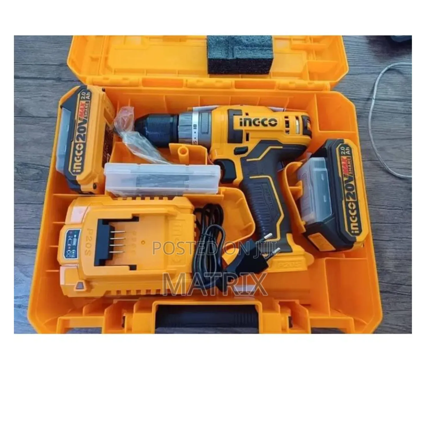 INGCO Cordless Impact Drill 20V With 2 Batteries