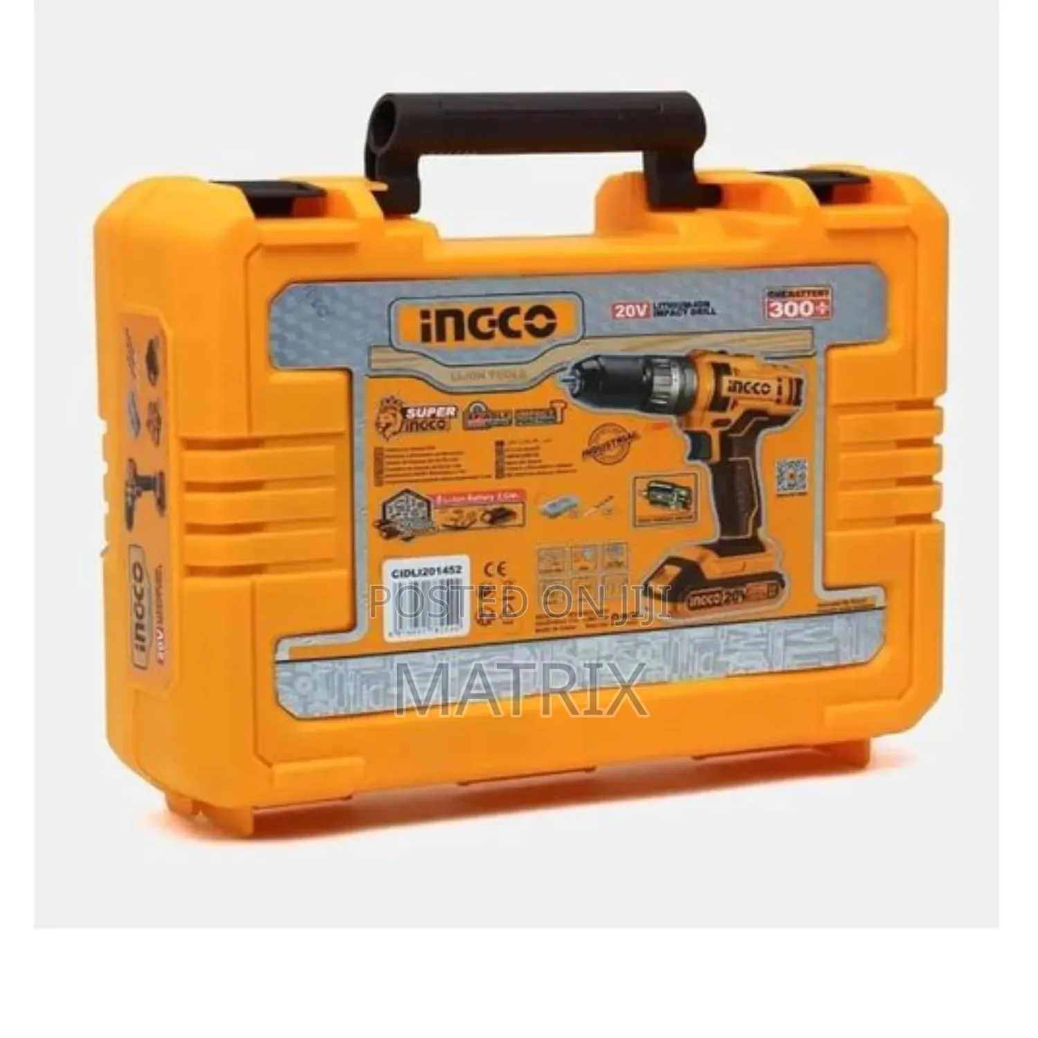 INGCO Cordless Impact Drill 20V With 2 Batteries