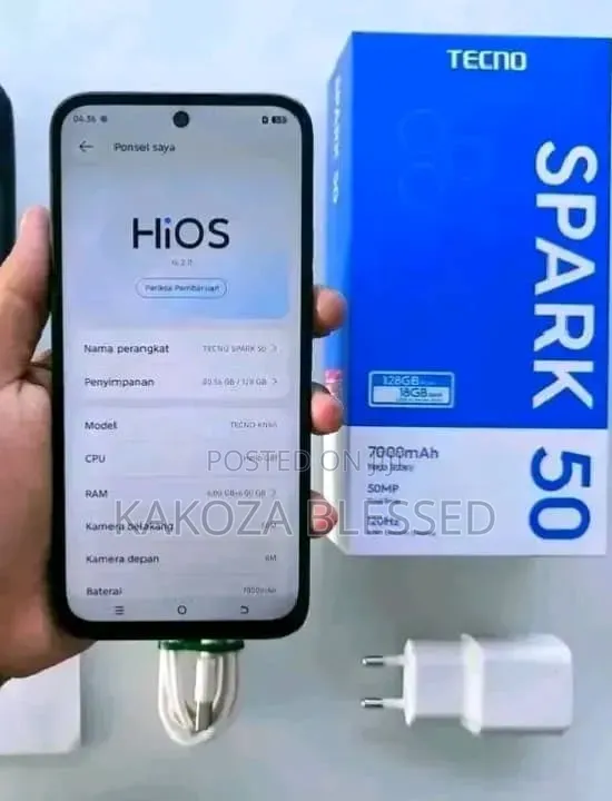 New Tecno Spark 50 128 GB Black