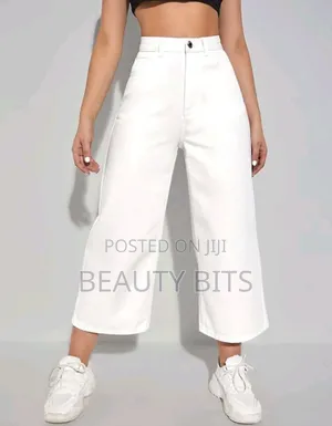 White Crop Jeans