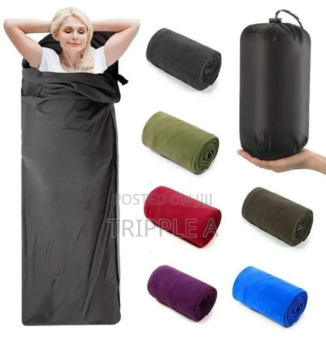 Portable Camping Sleeping Bag With Compression Sack