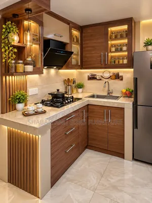 It's Aluminum Kitchen Cabinets Made in Gray Colour