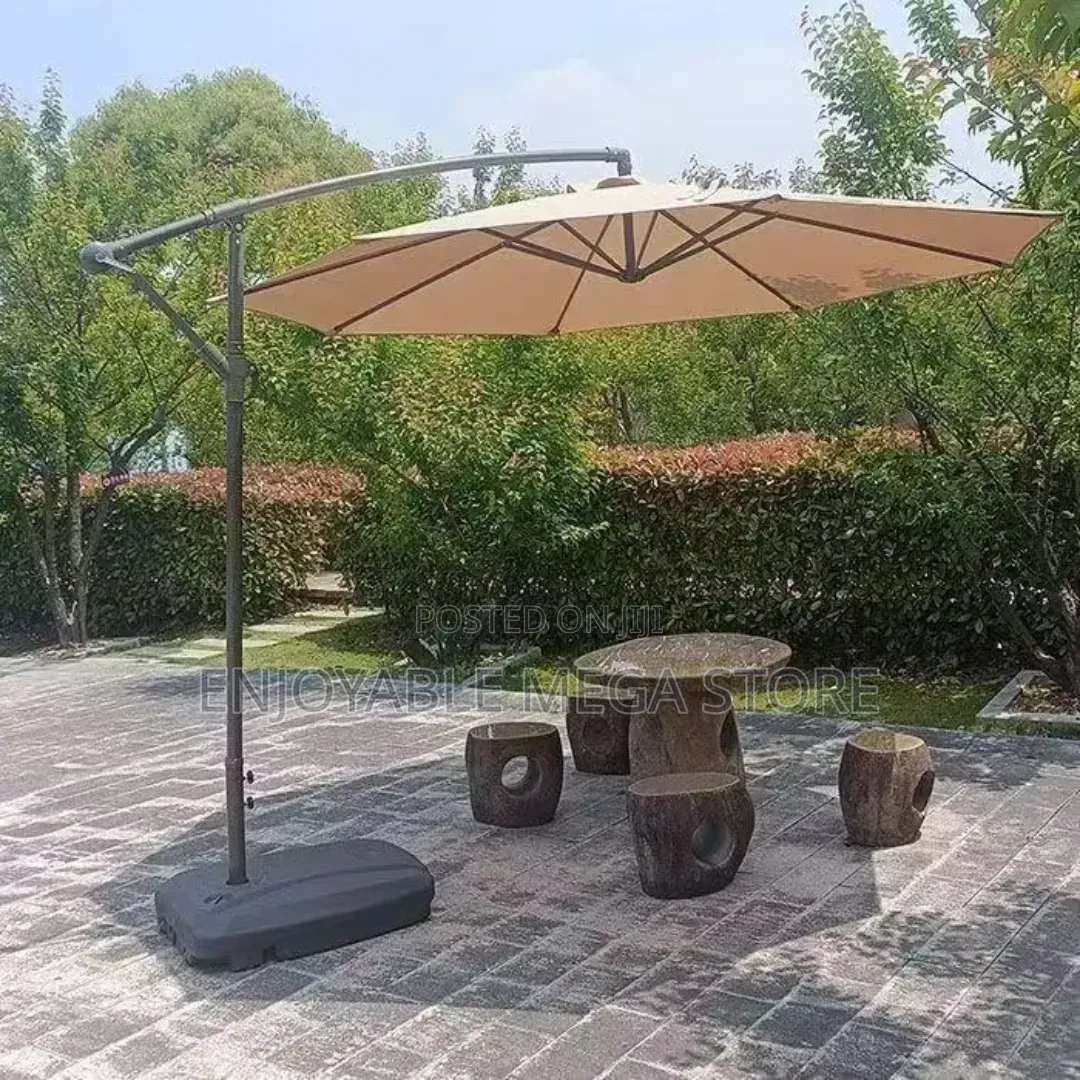 Khaki Outdoor Garden Umbrella Khaki Outdoor Garden Umbrella