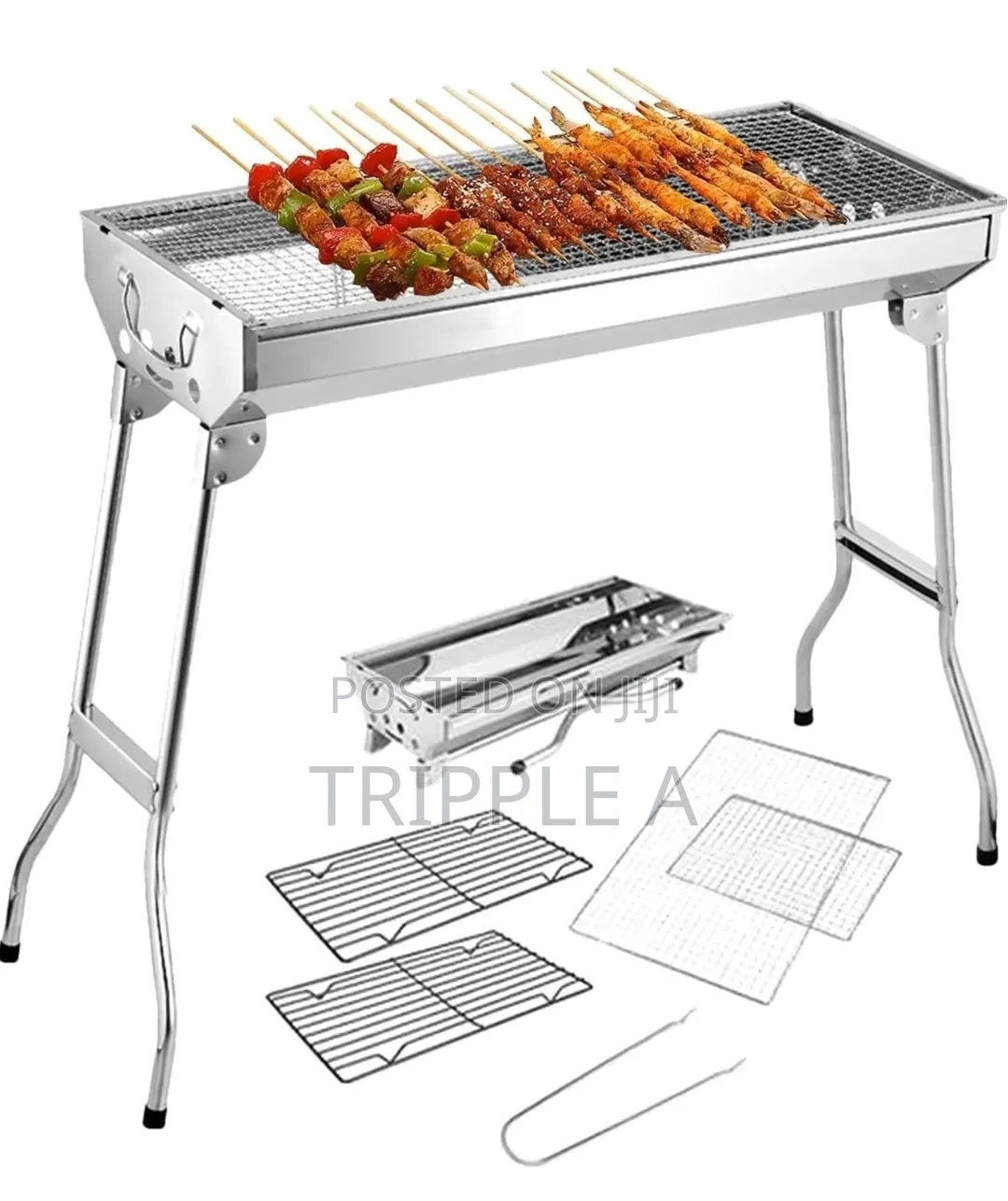 Camping Foldable Stainless Steel Charcoal Grill