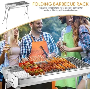 Camping Foldable Stainless Steel Charcoal Grill