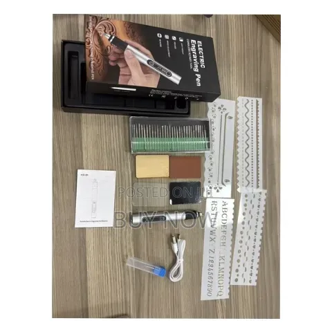 30 Bits Rechargeable Engraving Pen With 4 Stencil Sketching Templates
