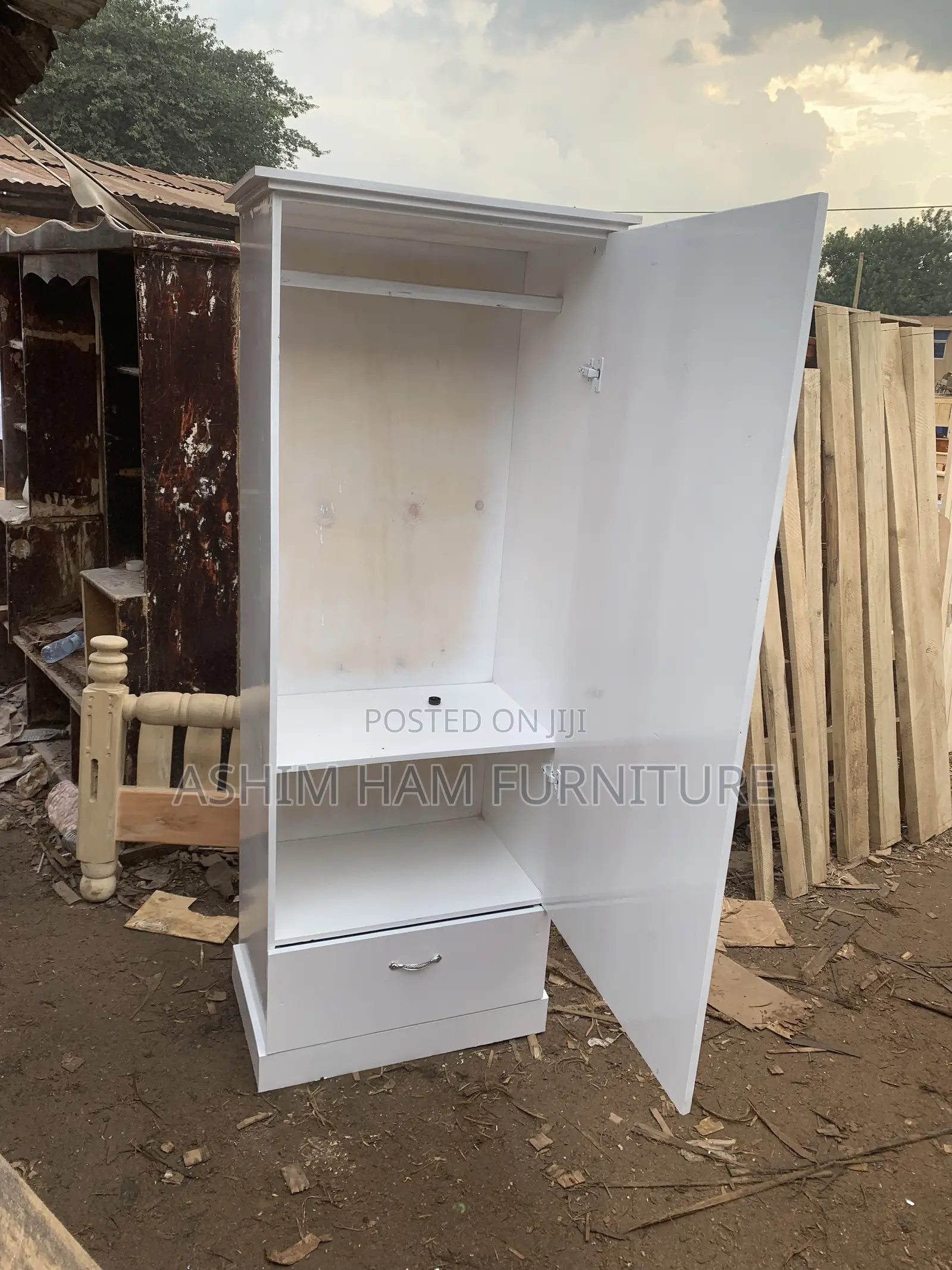 White Single Wardrobe