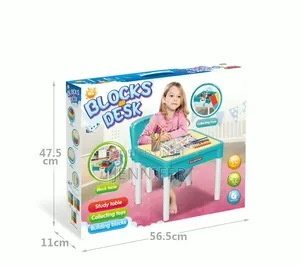 Multi-Functional Children's Activities Block Desk