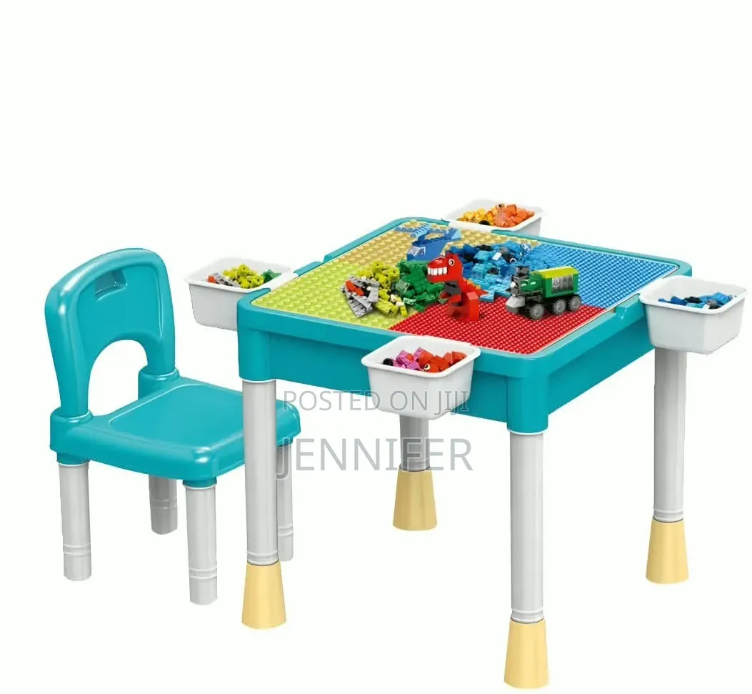 Multi-Functional Children's Activities Block Desk