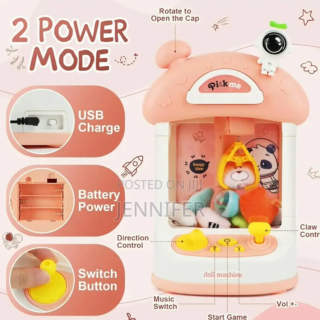Mini Arcade Doll Claw Machine
