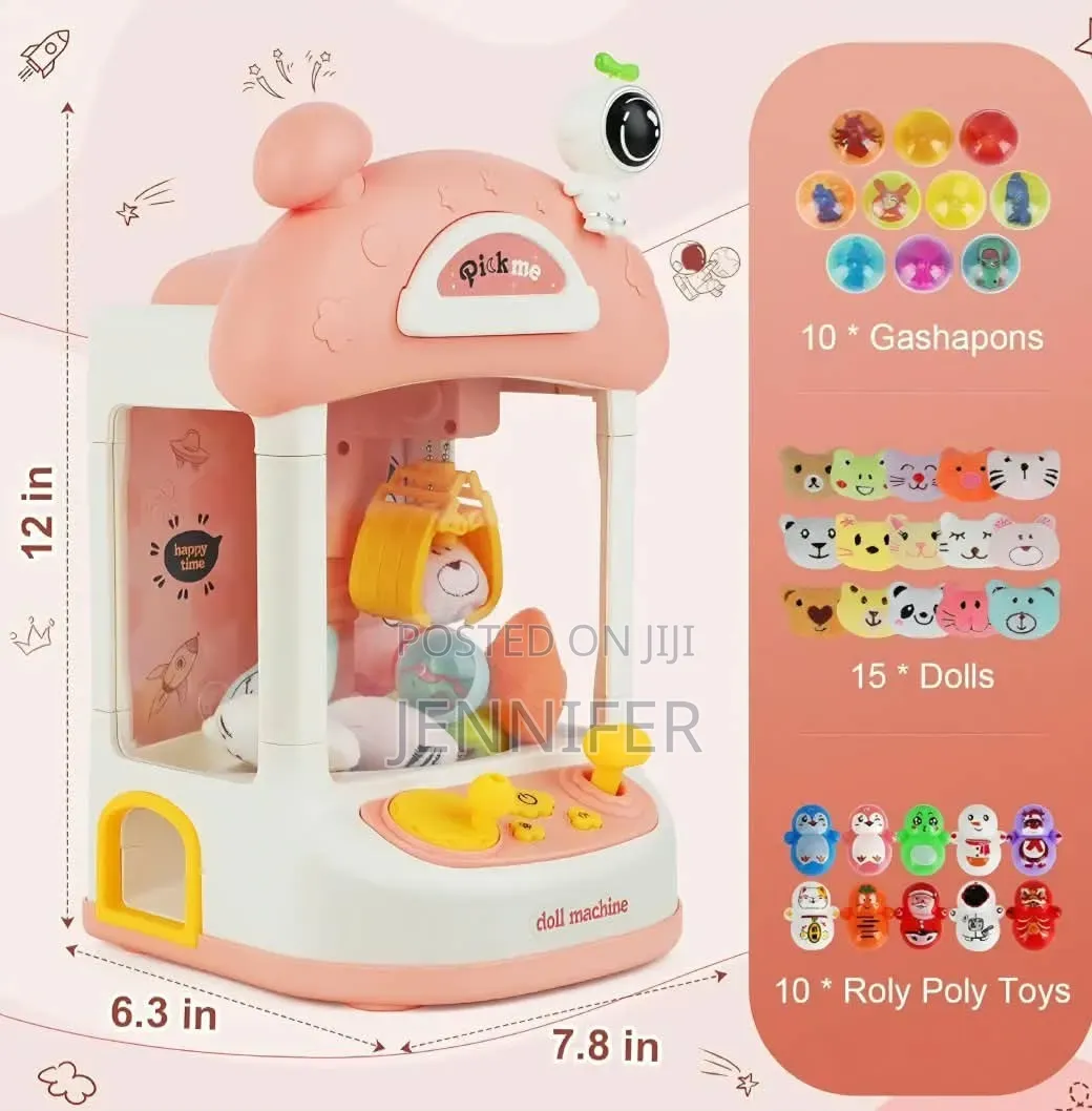 Mini Arcade Doll Claw Machine