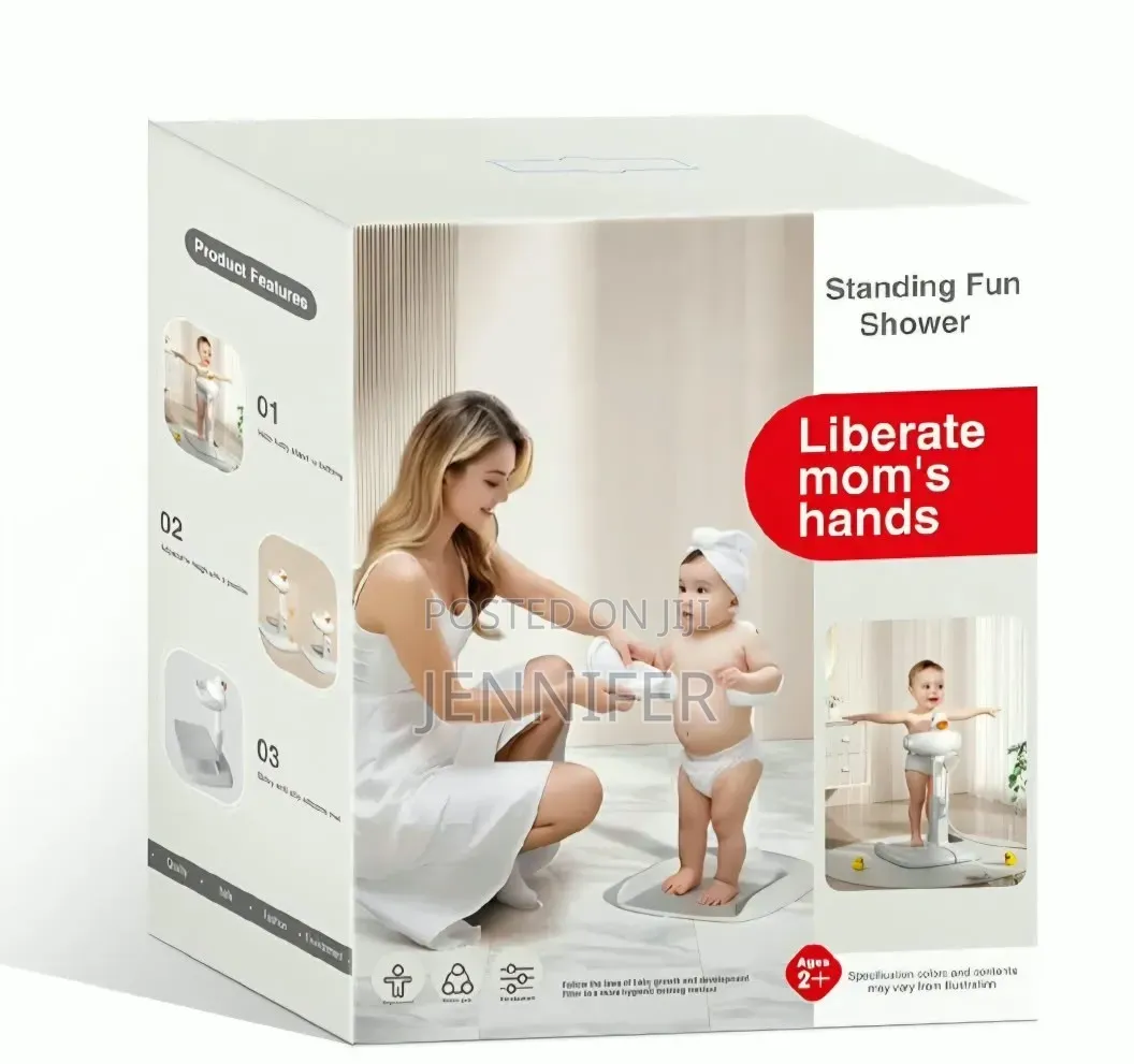 Infant Bath Support Shower Stand With Anti-Slip Base