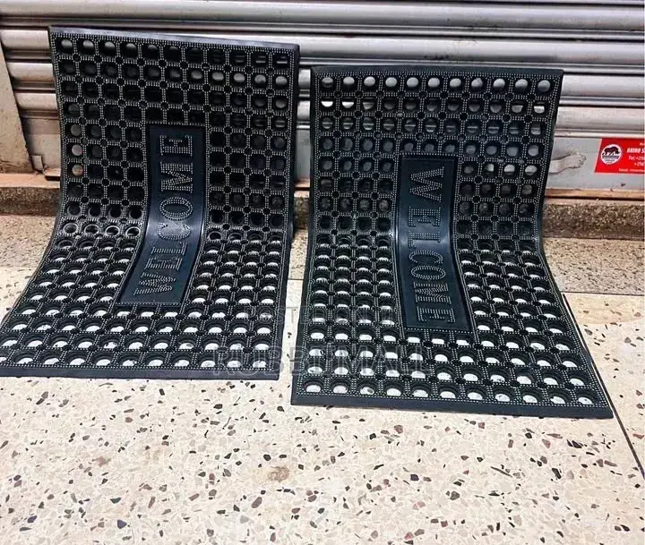 Square Rubber Doormat ~ Welcome