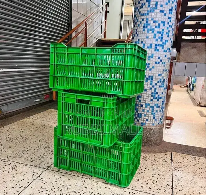 Plastic Mesh Crate / Vegatable Crate ~ Green