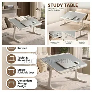 Laptop Table With USB Light