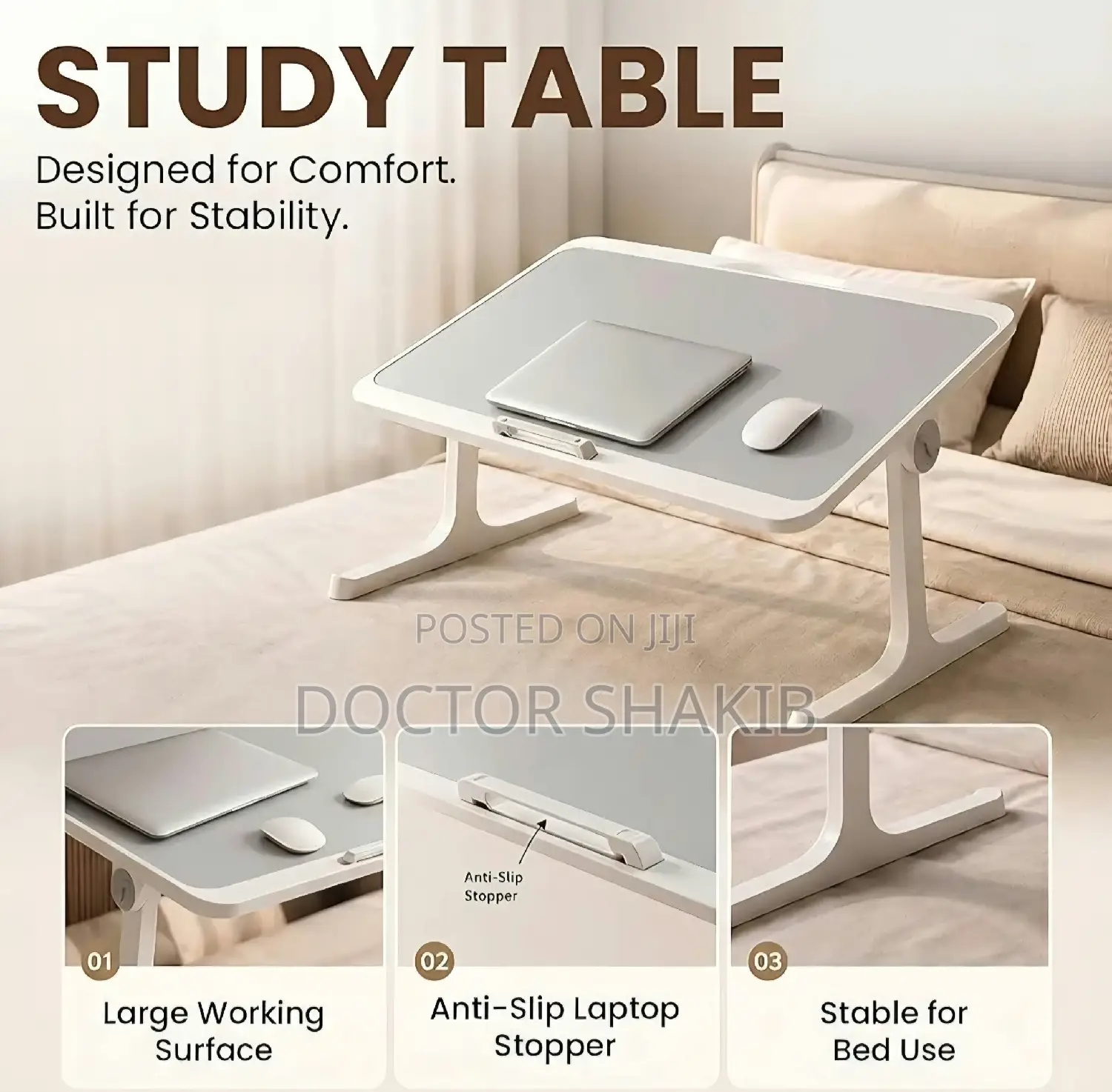 Laptop Table With USB Light