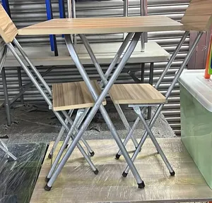 Foldable Picnic Wooden Table + 2 Foldable Chair