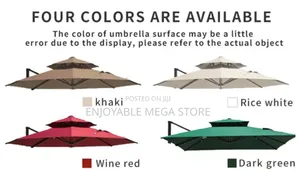 Colorful Outdoor Garden Umbrella Round Shape 3mtrs Large