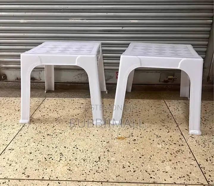 1 White Square Table