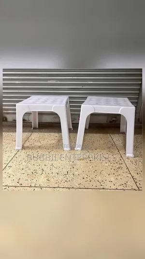 1 White Square Table