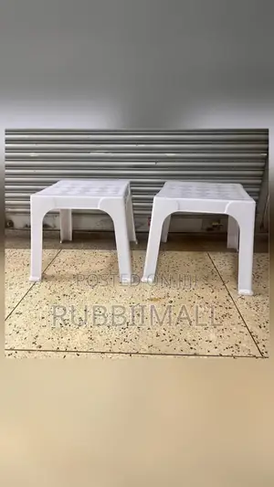1 White Square Table