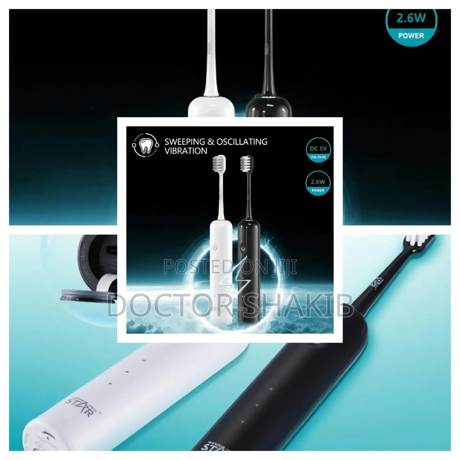 Winning Star 3 Modes Electric Rechargeable Toothbrush