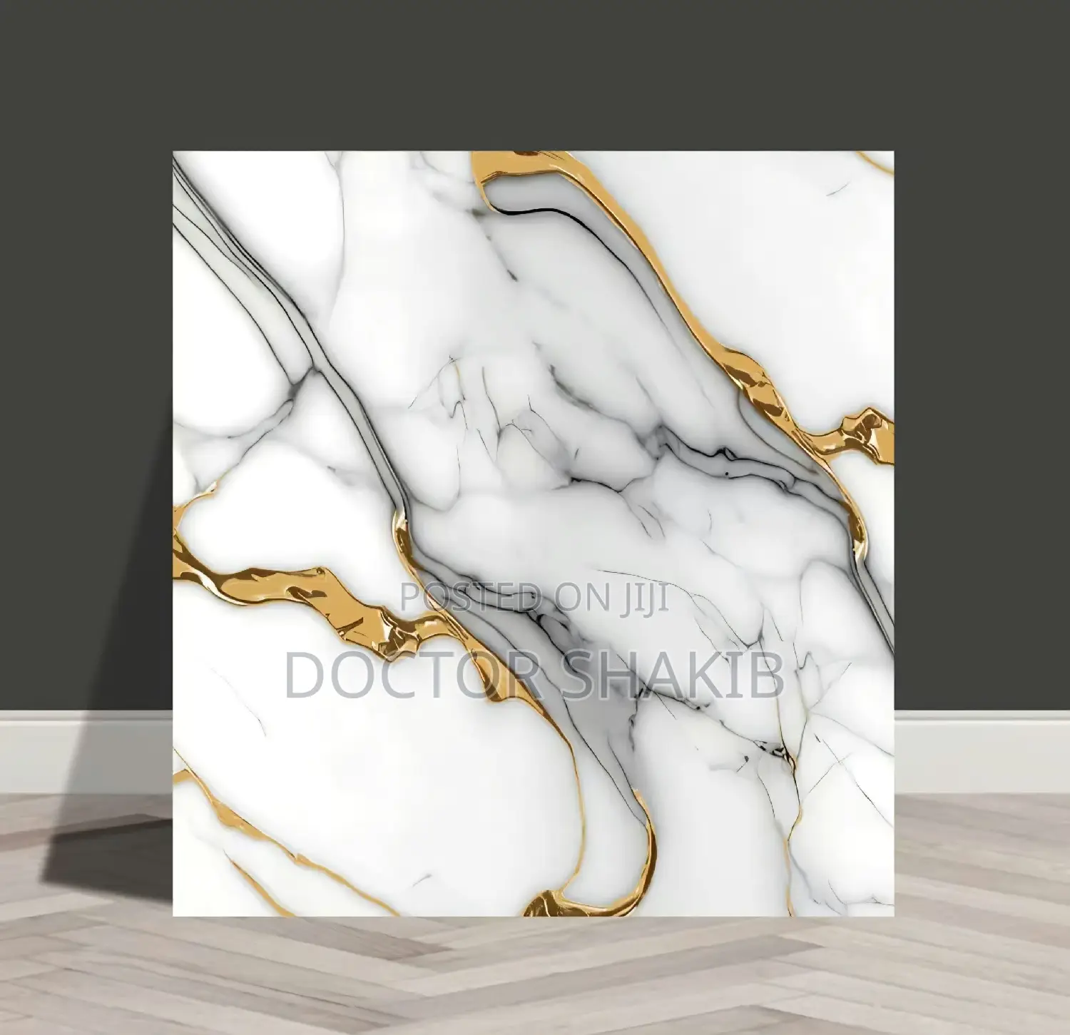 4pc Self-Adhesive PVC Tile Stickers With a High-Gloss Finish