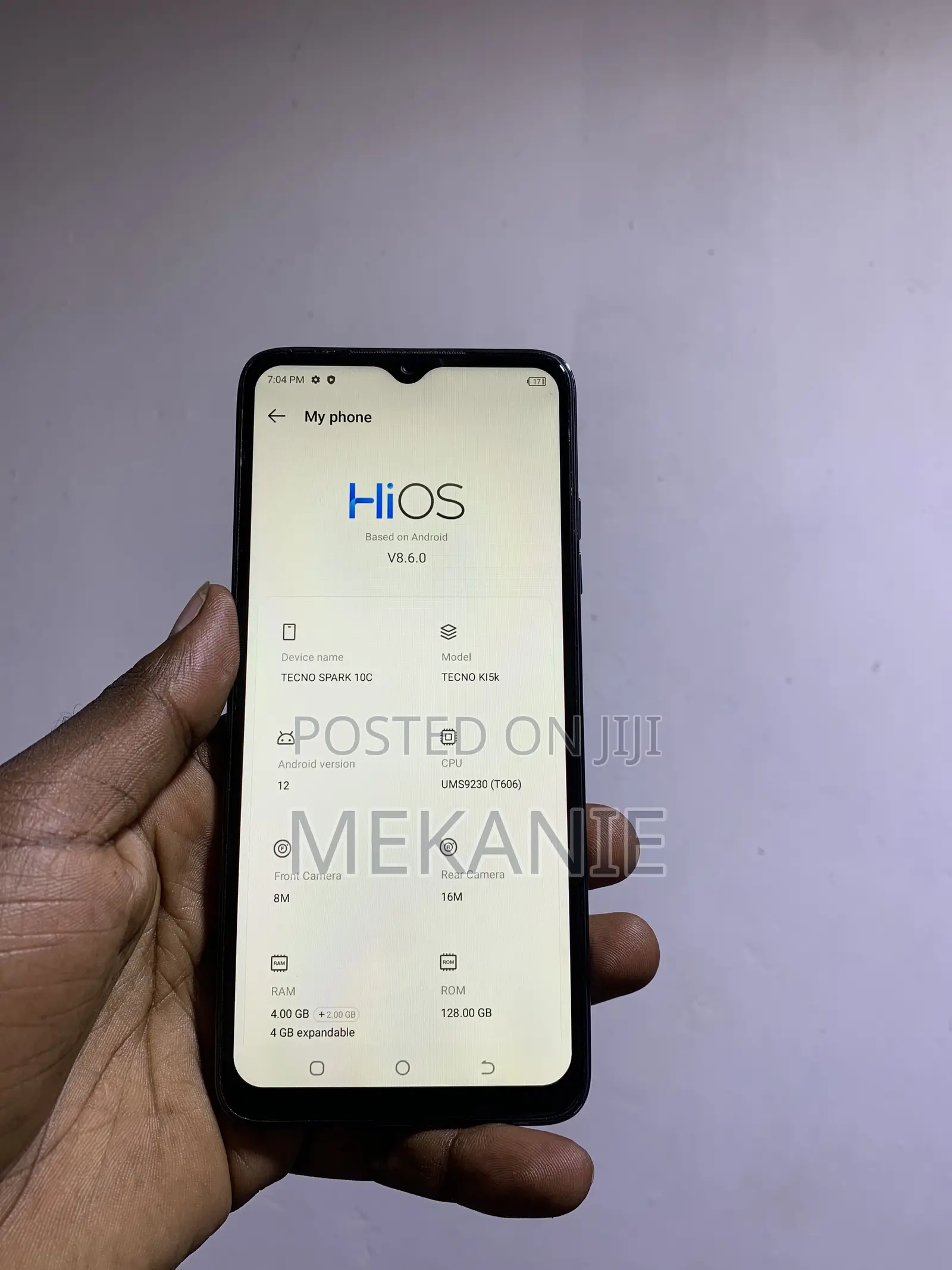 Tecno Spark 10C 128 GB Black