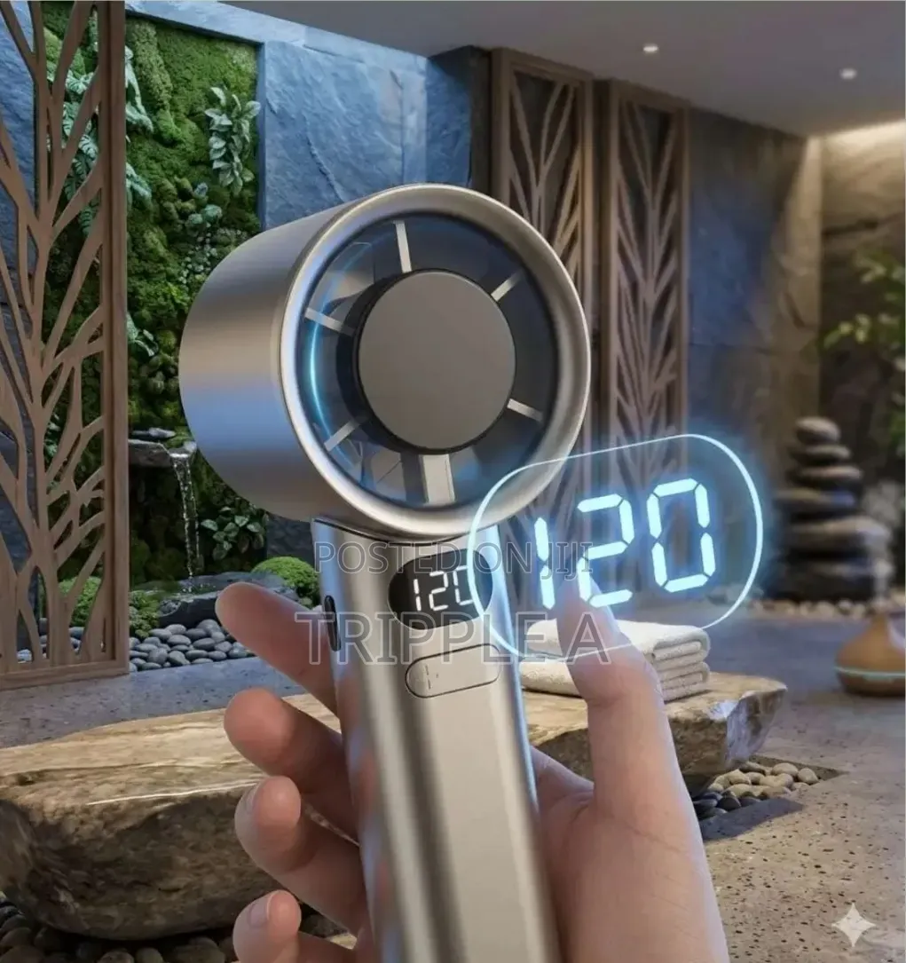 High Speed Handheld Rechargeable Fan