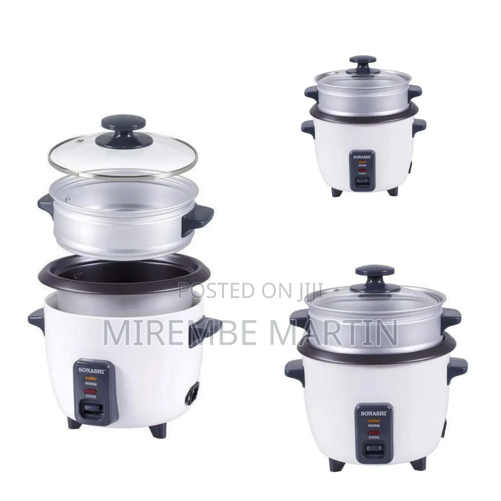 Sonashi 2 -N-1 Rice Cooker With Aluminum Steamer