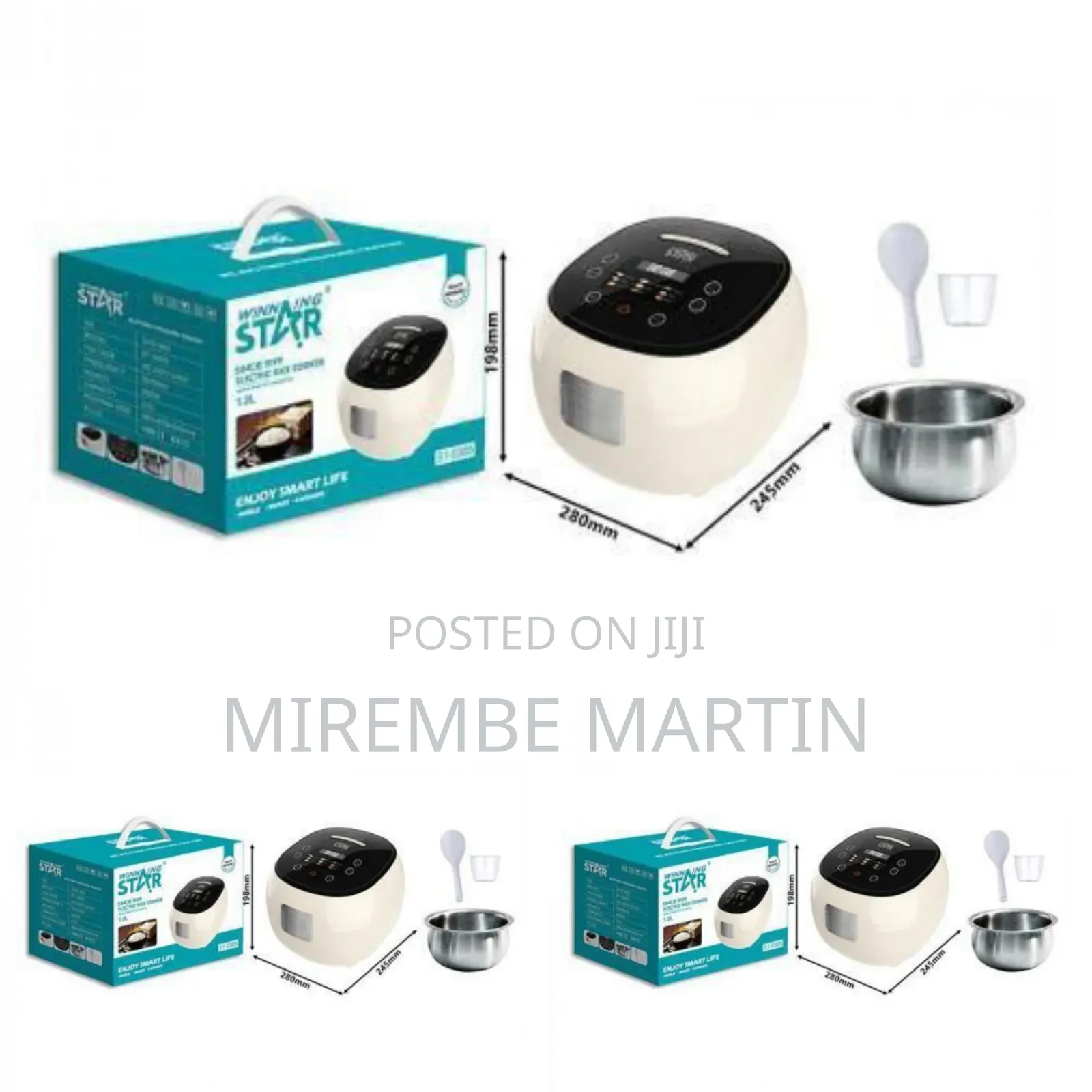 Winningstar Electric Smart Rice Cooker, 1.2 Liters